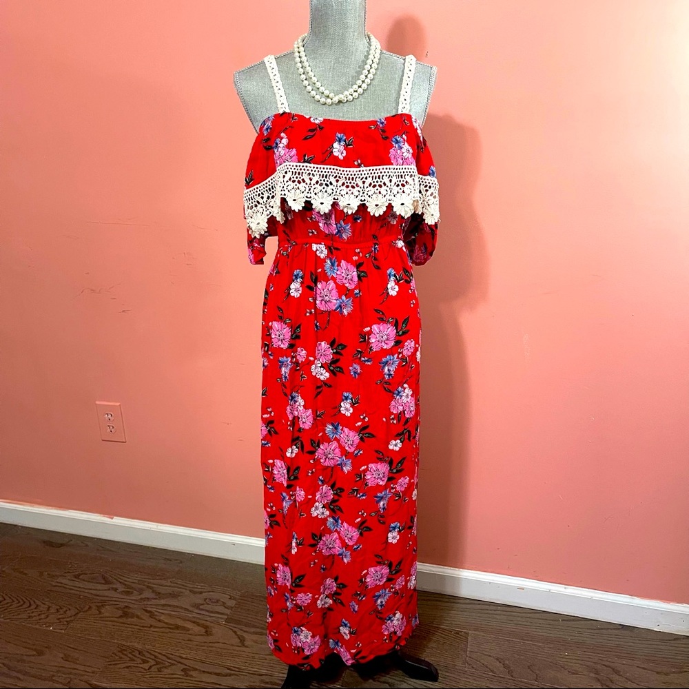 Floral summer maxi dress